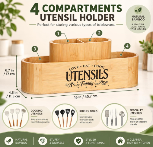 What Is a Bamboo Utensil Holder?